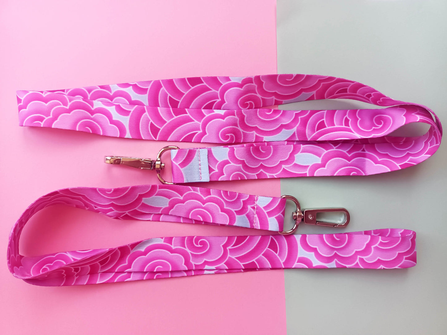 Tsubaki Pink Cloud Tattoo Lanyard