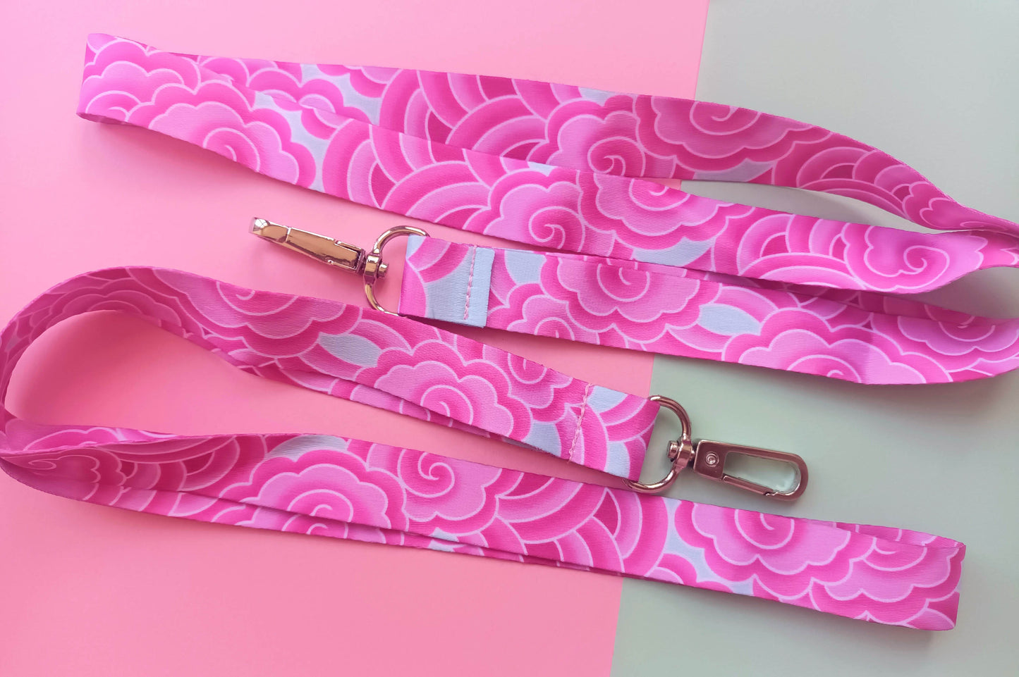Tsubaki Pink Cloud Tattoo Lanyard