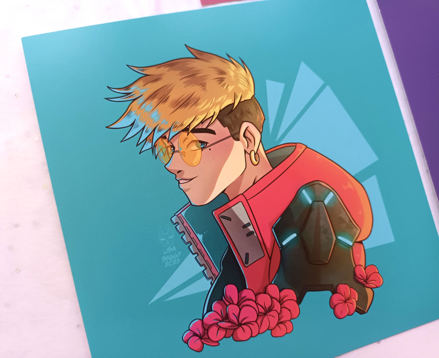 Trigun Stampede Vash Knives Wolfwood Art Prints Square