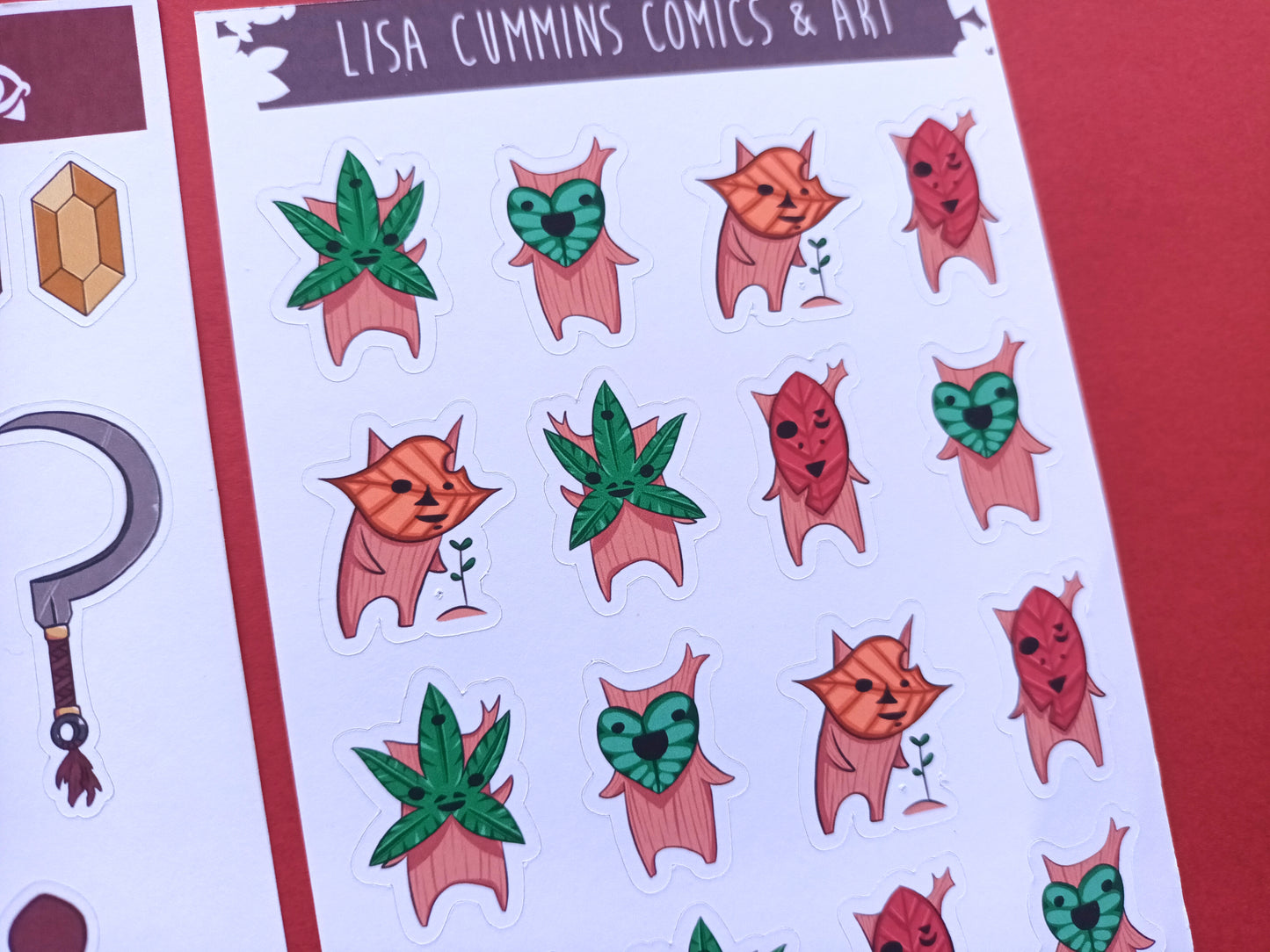 Vinyl LoZ Korok and Yiga Sticker Sheets