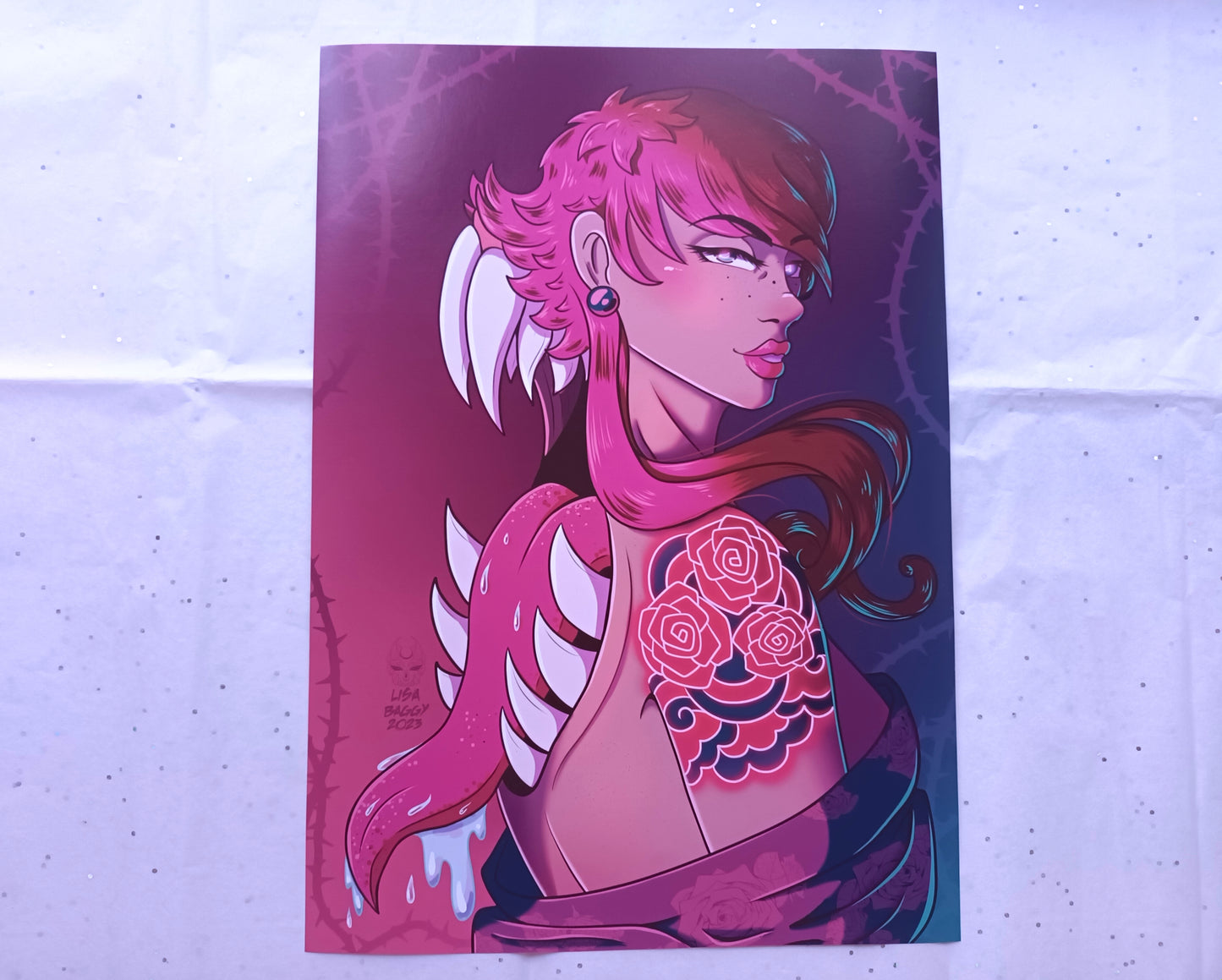 Art Prints A4 Oh! Hi Yokai! Akai-bara