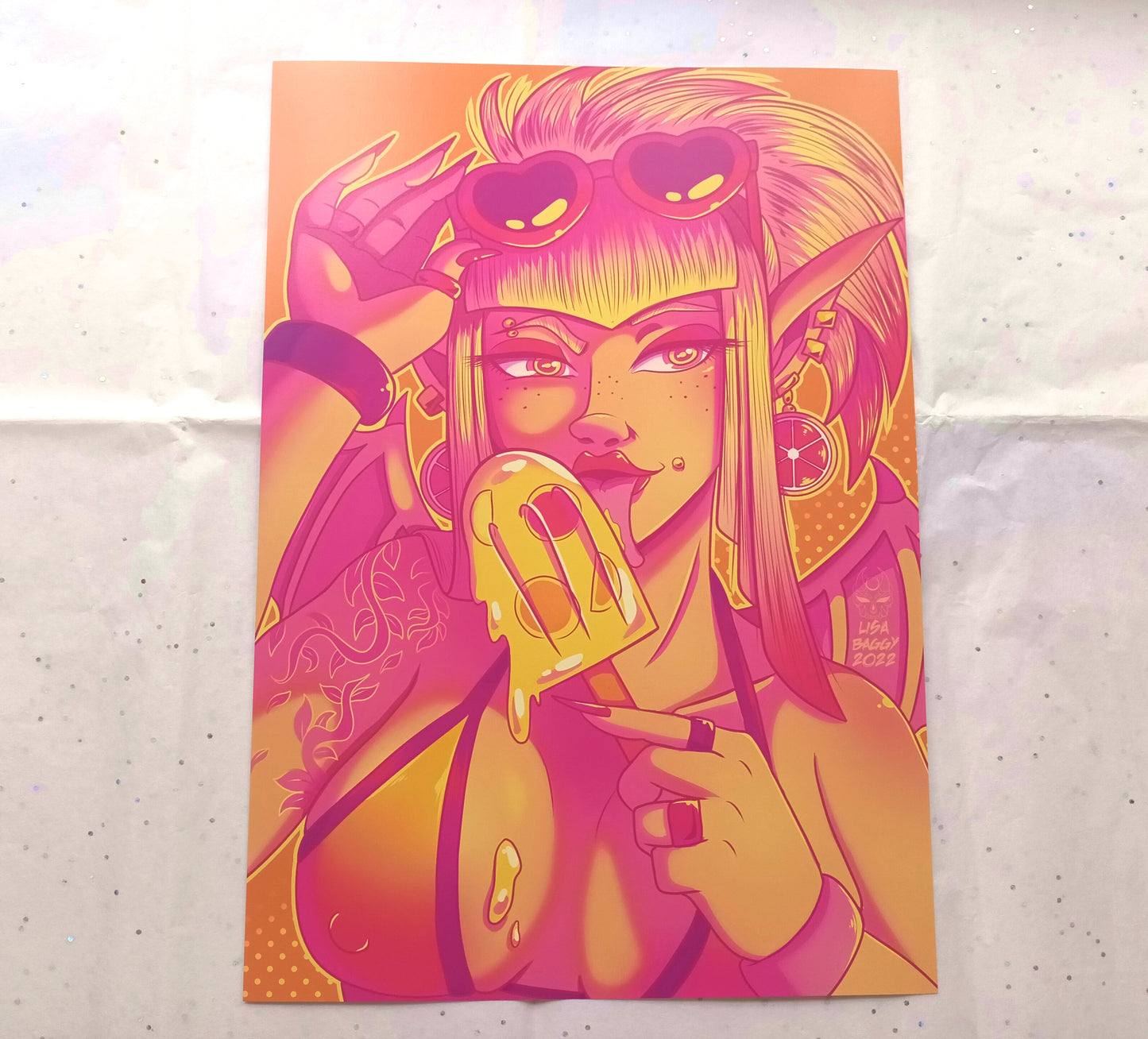 Art Prints Grapefruit Lemonade Citrus Demon