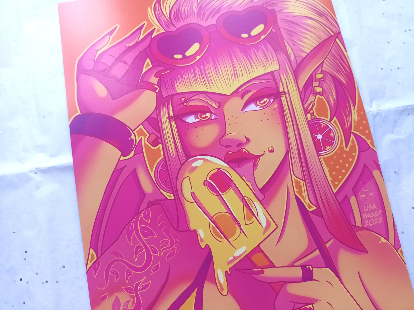 Art Prints Grapefruit Lemonade Citrus Demon