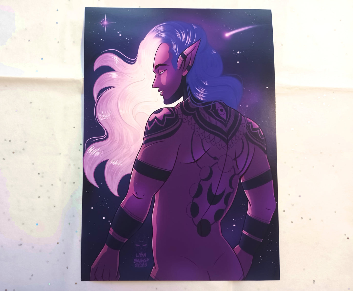 A5 Art Prints Lleuad Cosmic Mage