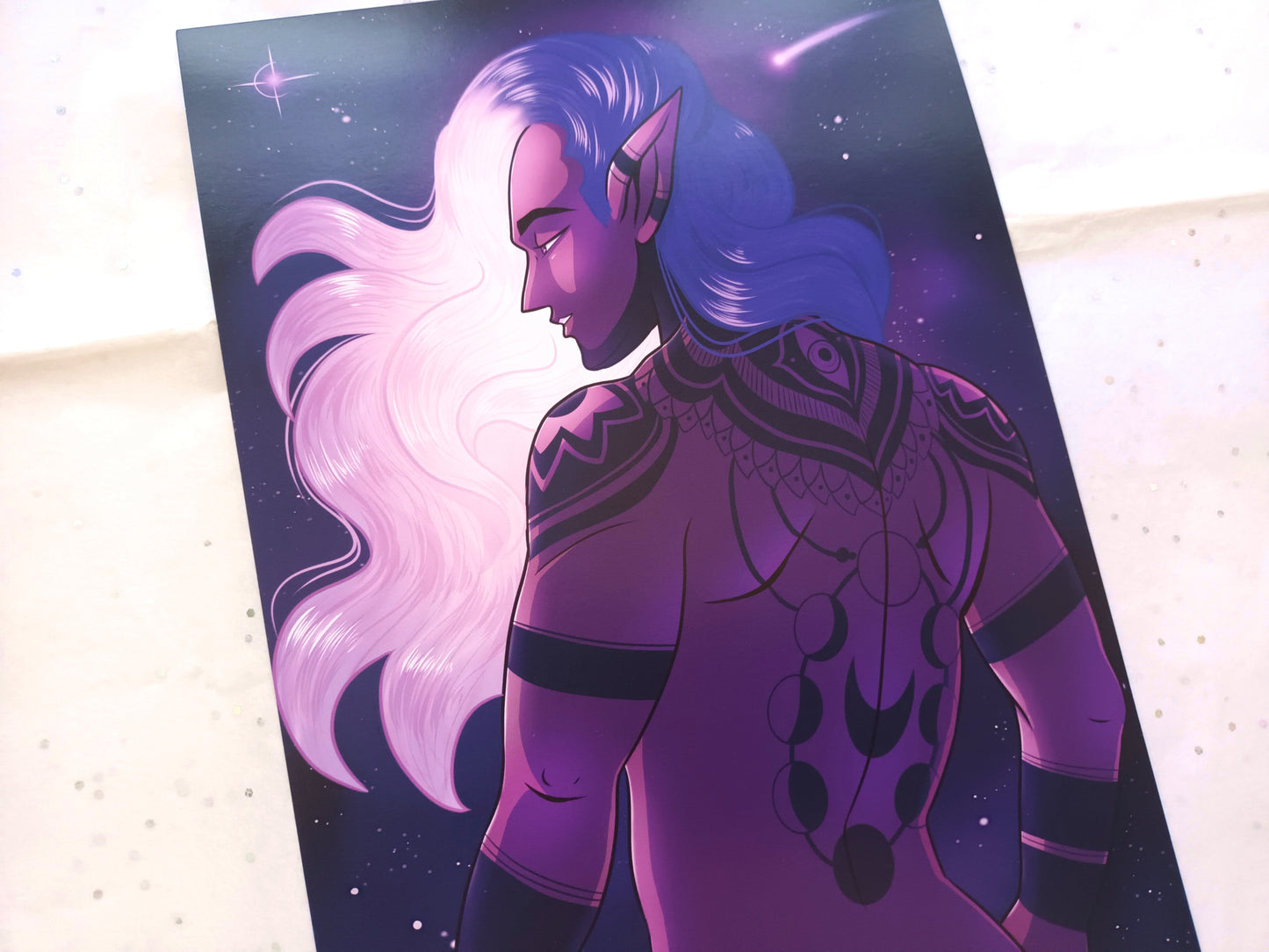 A5 Art Prints Lleuad Cosmic Mage