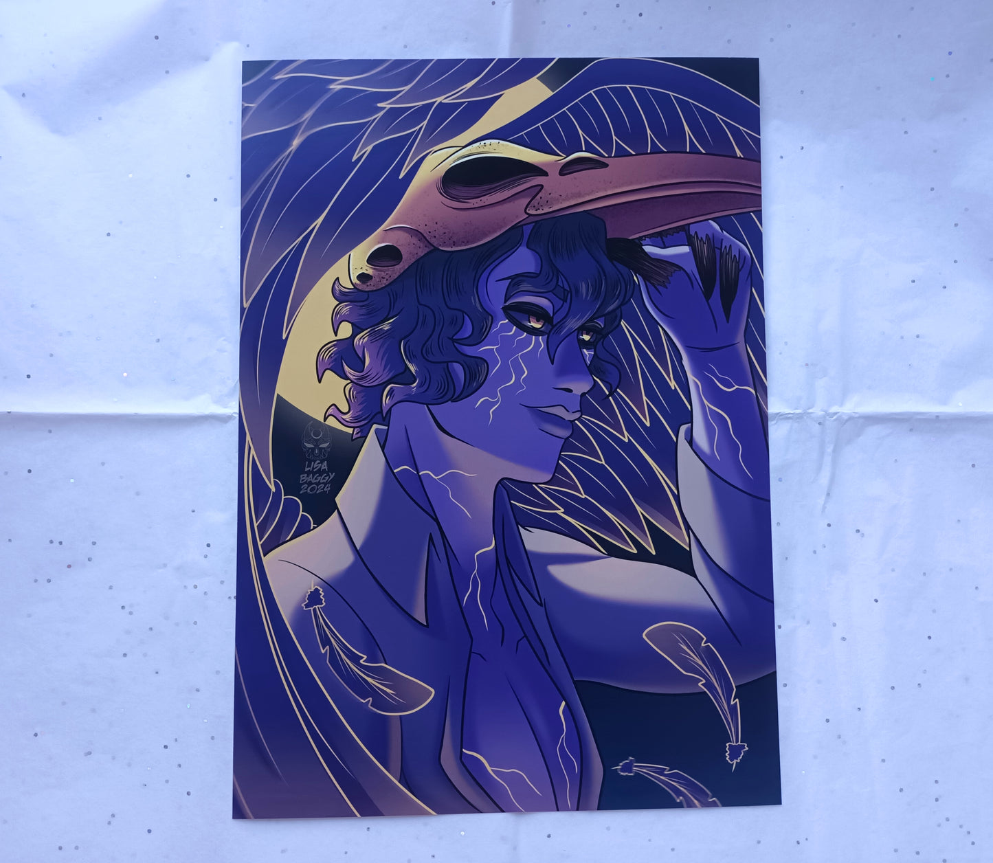 Fantasy Raven Prince Art Prints A4