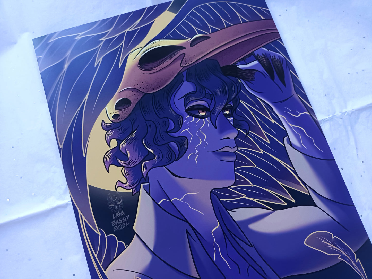 Fantasy Raven Prince Art Prints A4