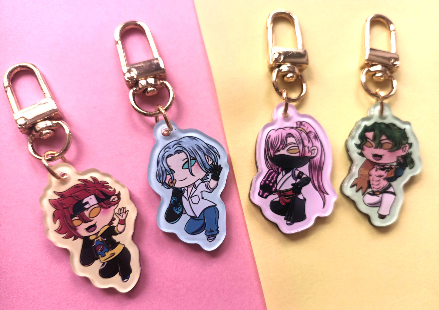 1.5 inch Opaque Sk8 Double Sided Acrylic Charms