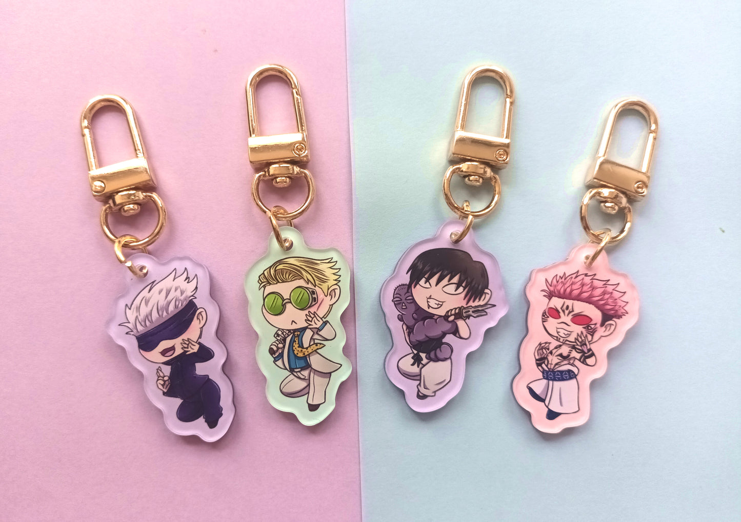 1.5 inch Opaque JJK Double Sided Acrylic Charms
