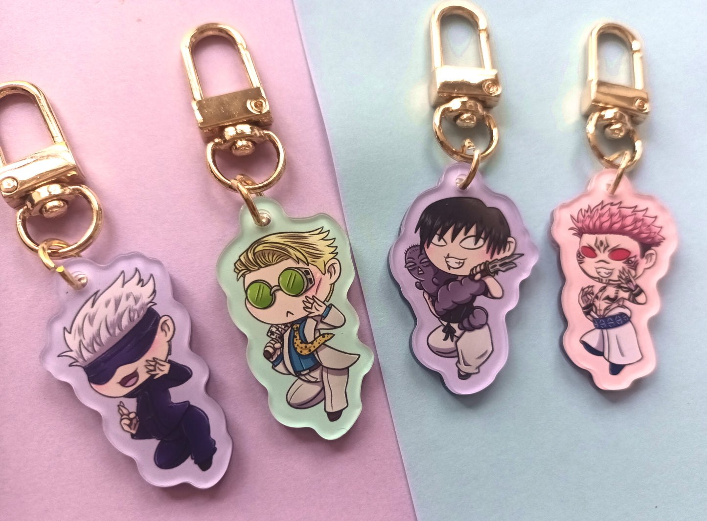 1.5 inch Opaque JJK Double Sided Acrylic Charms