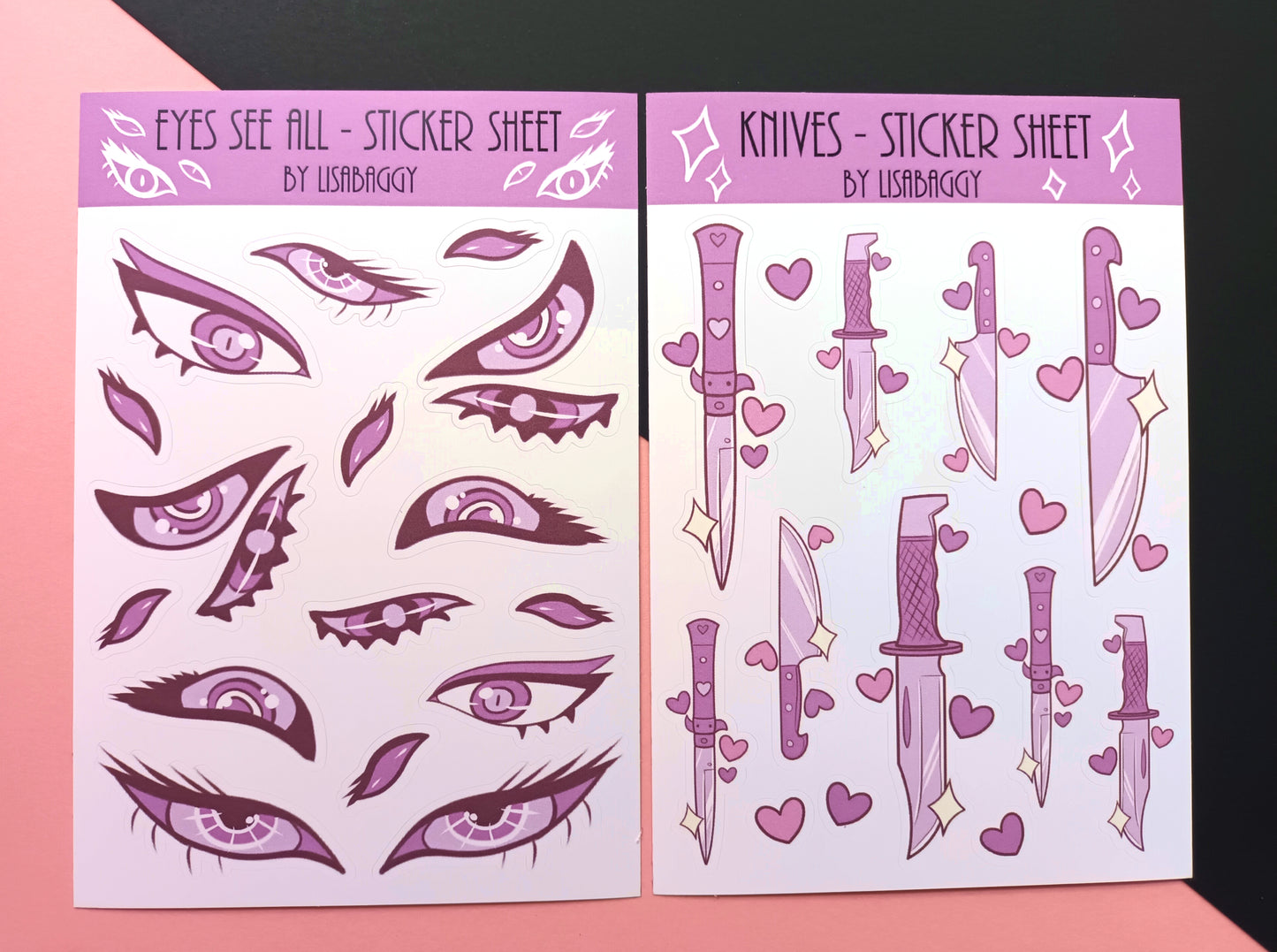 Vinyl Yami Kawaii Journal Sticker Sheets