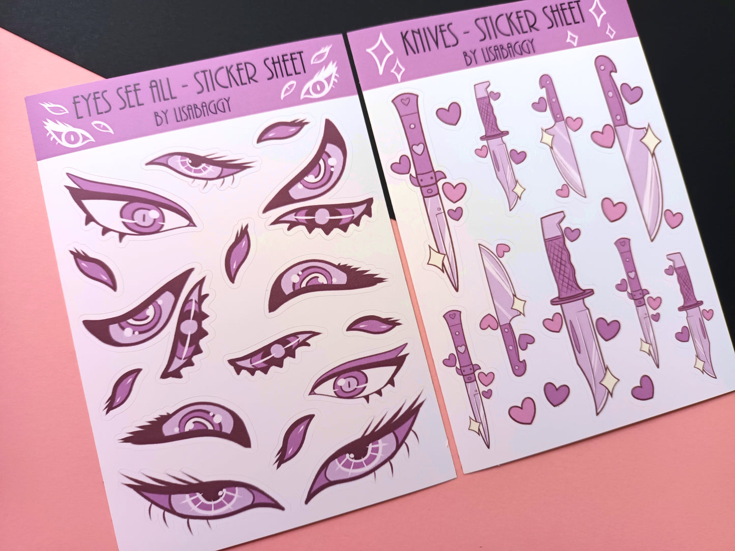 Vinyl Yami Kawaii Journal Sticker Sheets