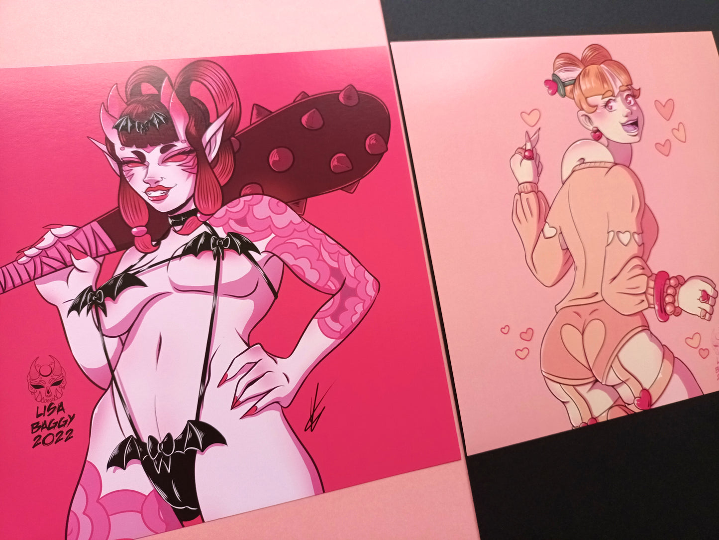 Oh! Hi Yokai! Spicy Tsubaki Momo Art Prints Square