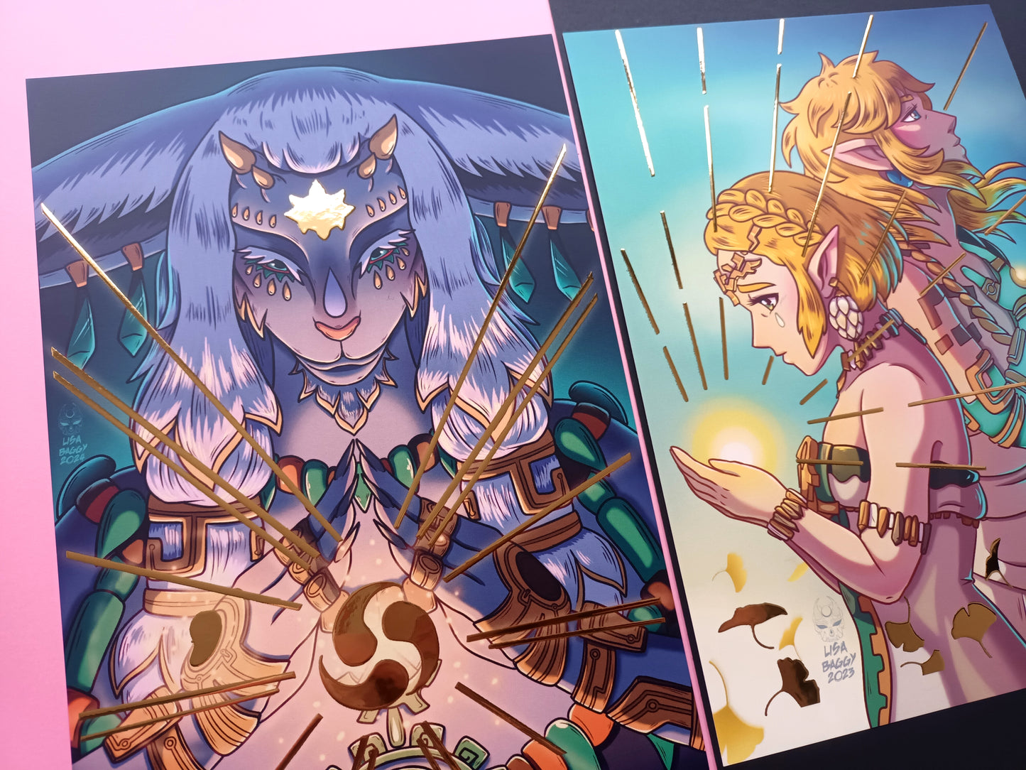 FOIL Art Prints A5 Zelda x Link TOTK