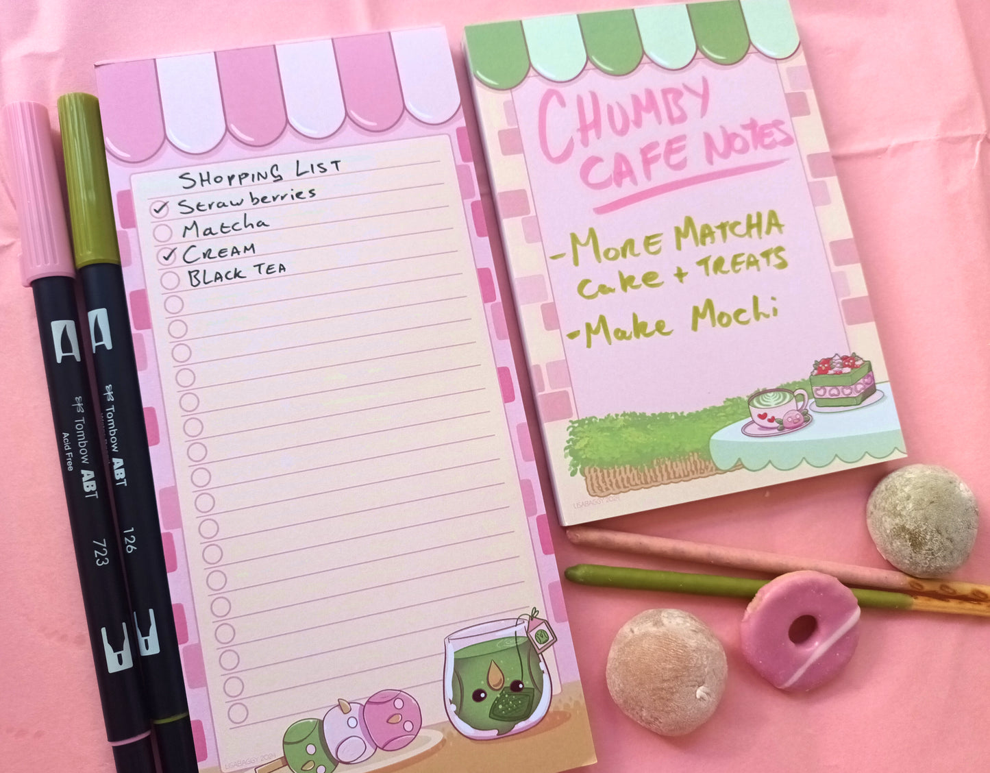 Chumby Cafe DL Checklist and A6 Notepads || A Borb Snax Collection