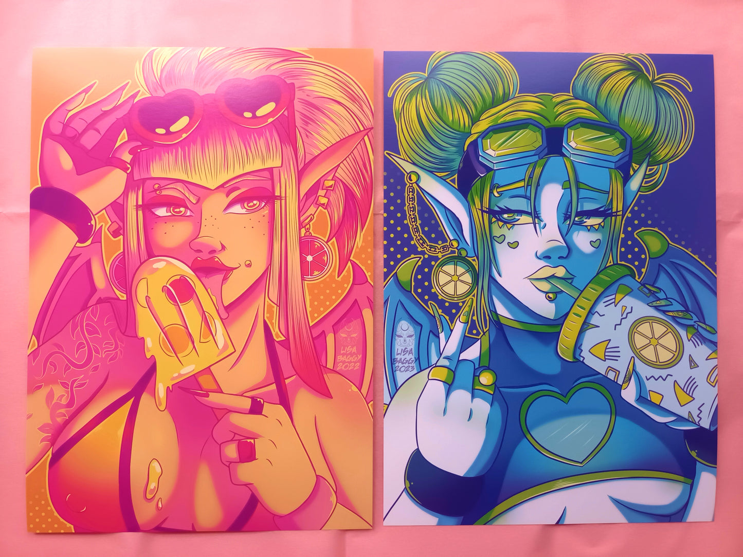 A5 Art Prints Lemonade and Limeade Sour Girlfriends