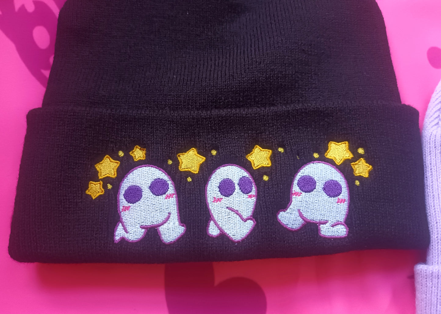 Black and Lavender Fresno Beanies || Kawaii Accessories Hat
