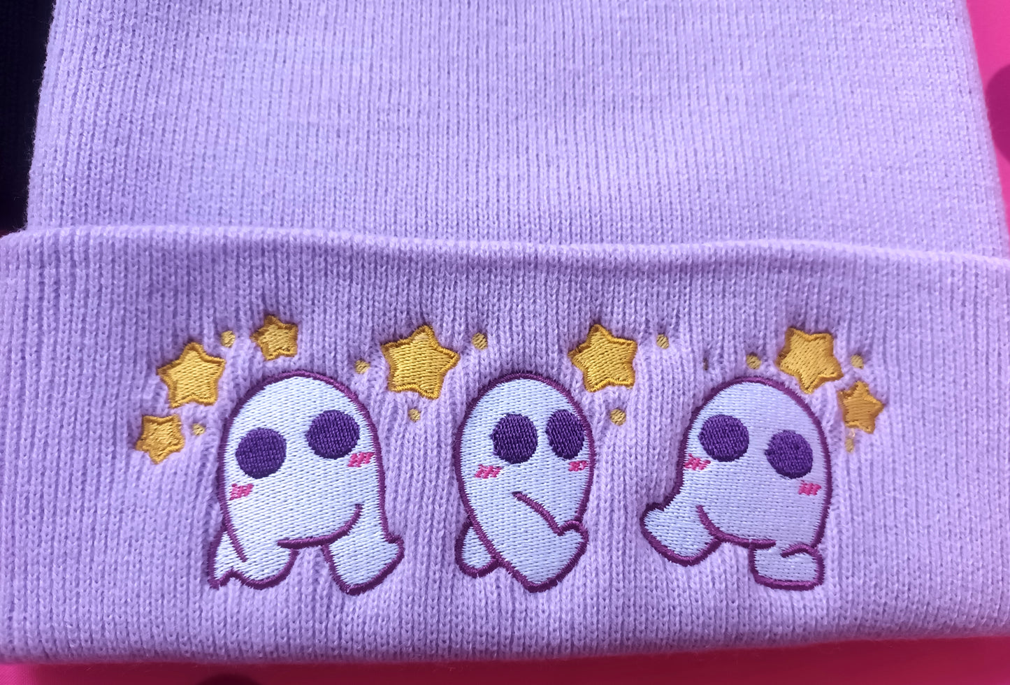 Black and Lavender Fresno Beanies || Kawaii Accessories Hat