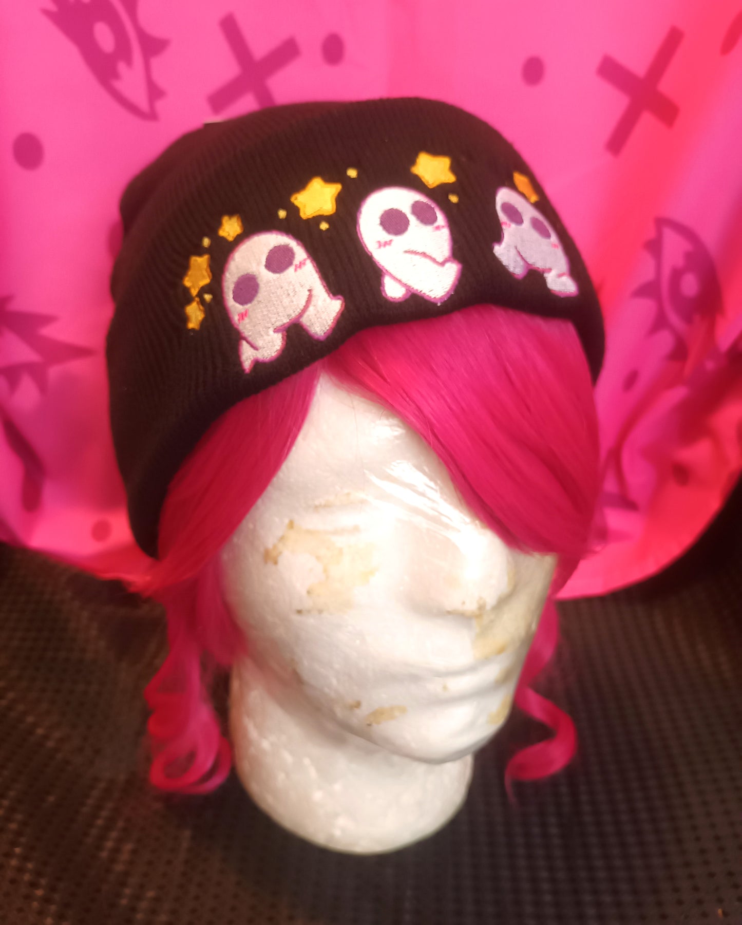 Black and Lavender Fresno Beanies || Kawaii Accessories Hat