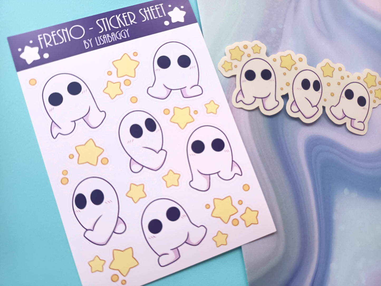 Fresno Friends Journal Sticker Sheet and Clear Sticker