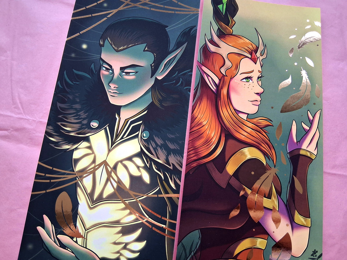 FOIL Art Prints A4 SLIMS Keyleth and Vax