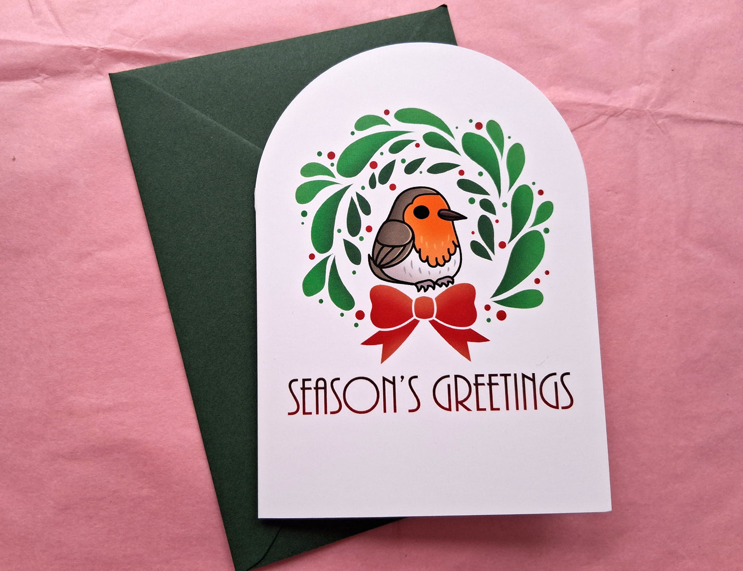 Festive Robin Bird Seasonal Card