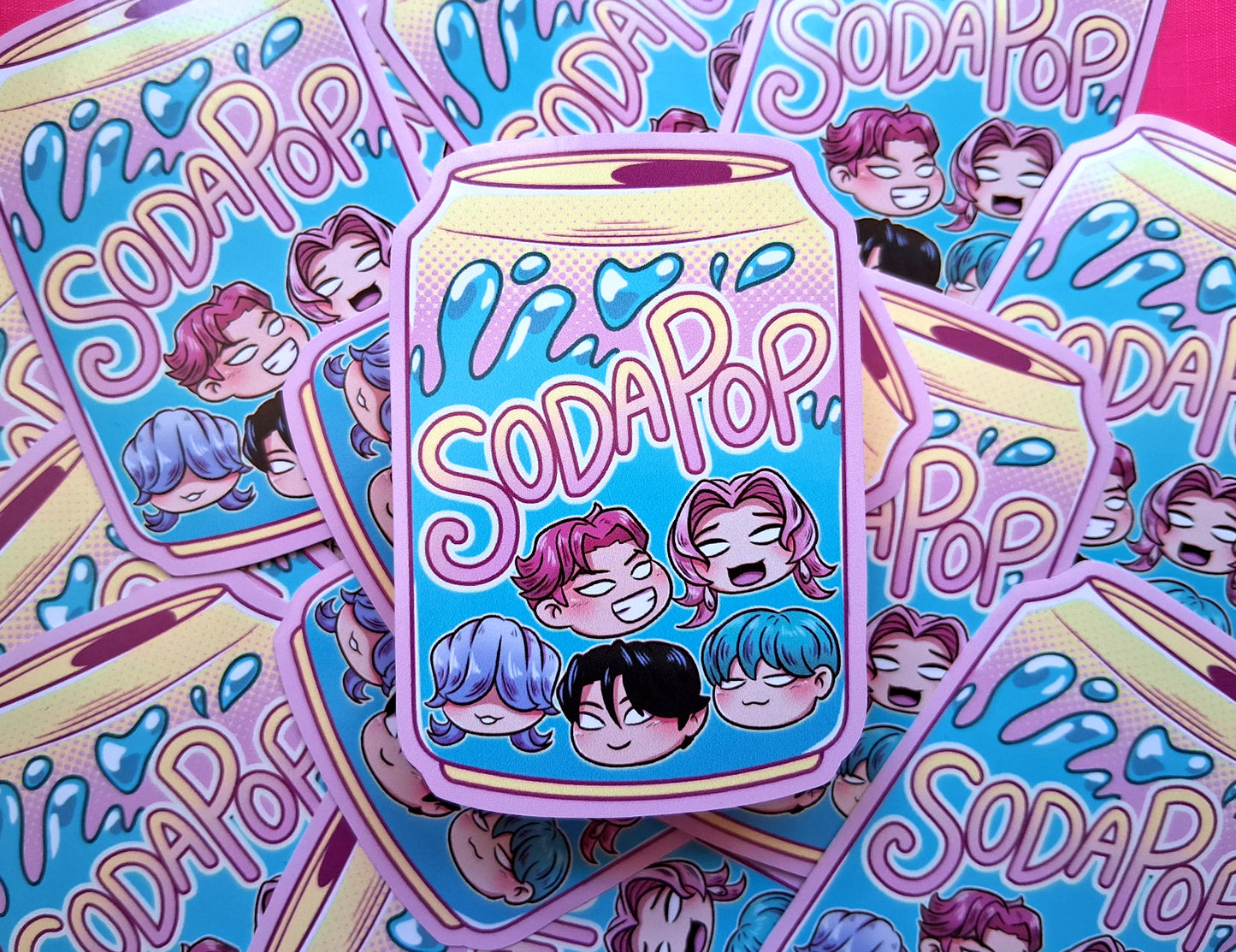 Kpop Tiger & Soda Vinyl Decorative Stickers