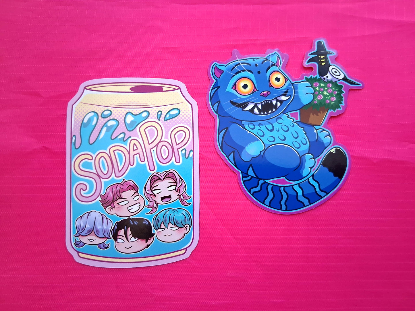 Kpop Tiger & Soda Vinyl Decorative Stickers