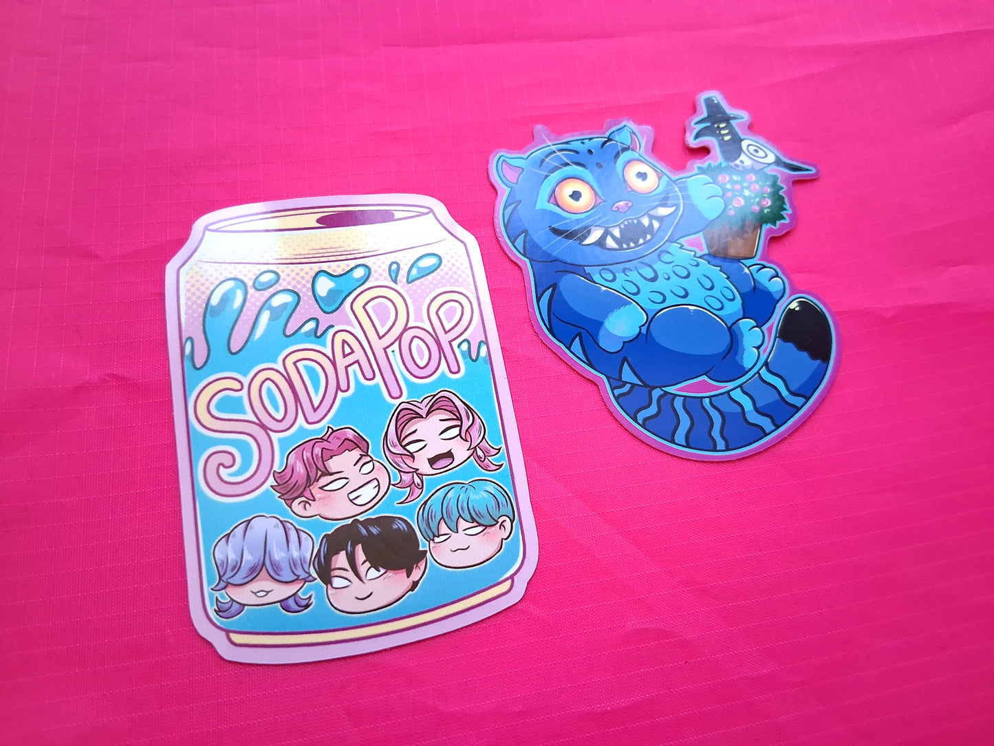 Kpop Tiger & Soda Vinyl Decorative Stickers