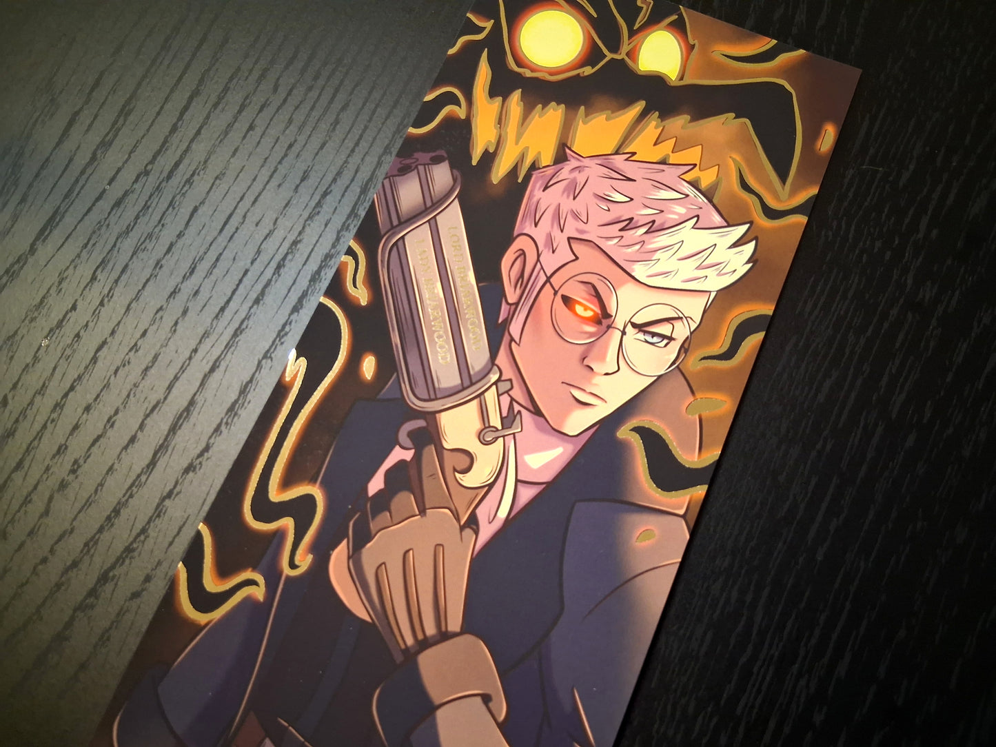 Percy Gold Foil Art Prints A4 Slim