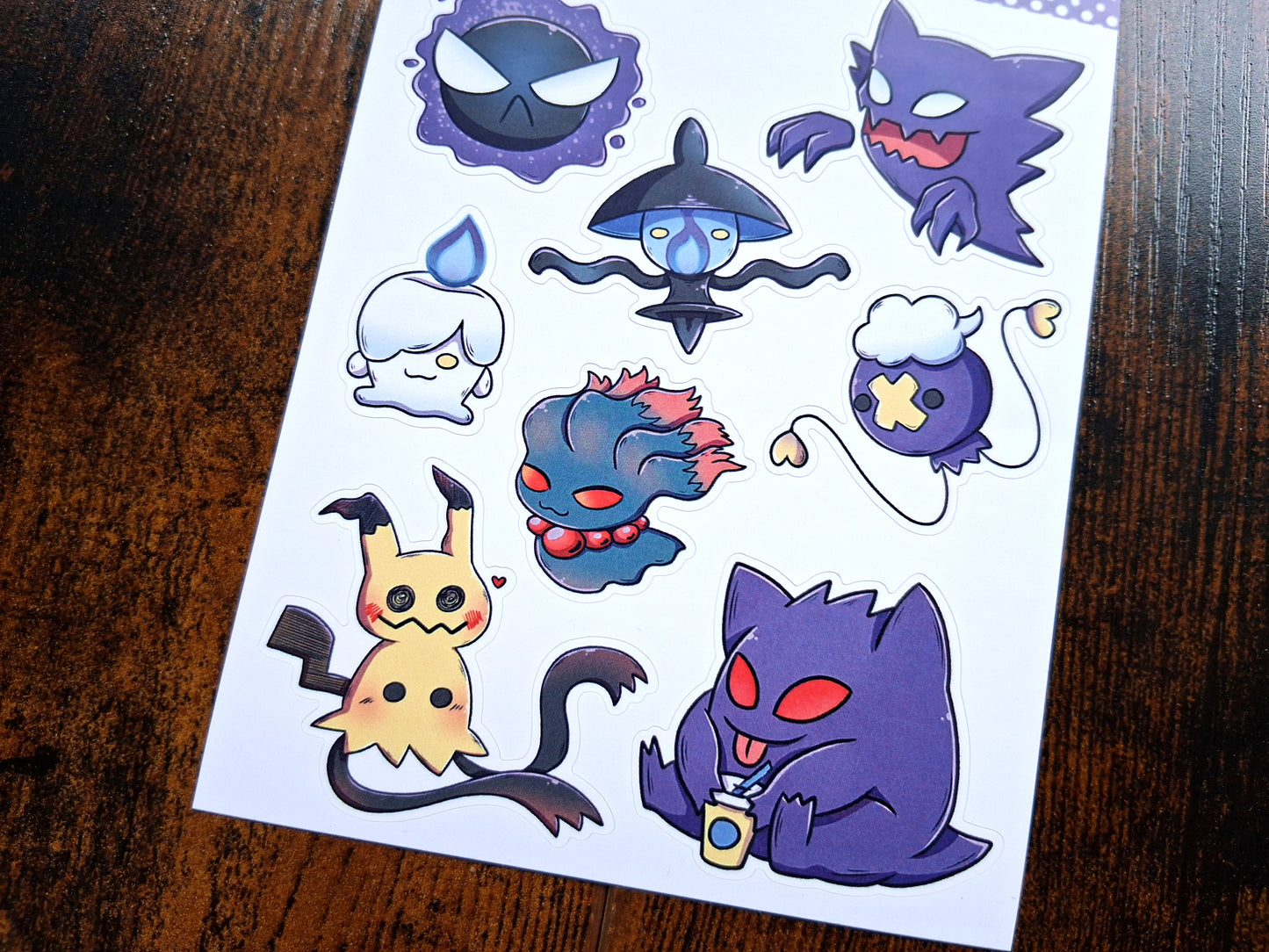 Cute Ghosties Matte Vinyl Journal Sticker Sheet