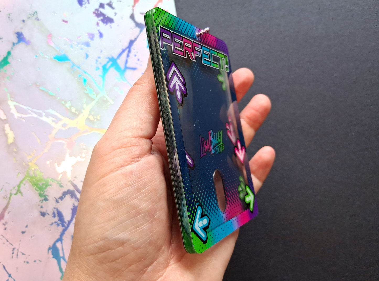 Perfect D D R Arcade Acrylic 105mm Photocard Holder Double Sided