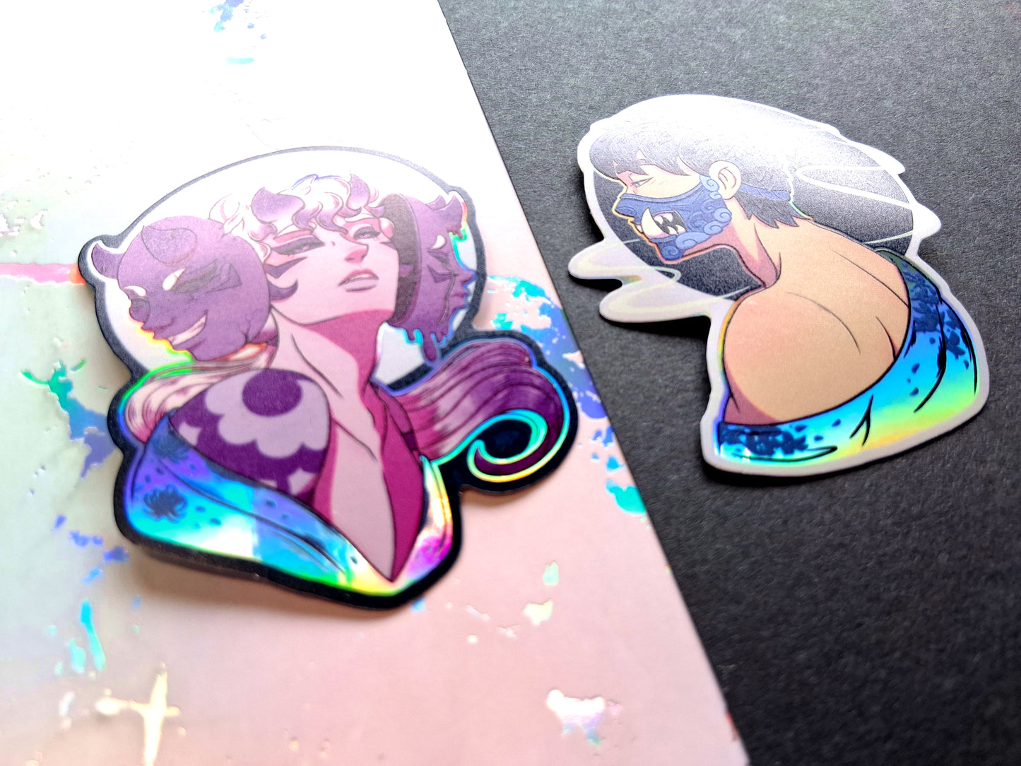 Kiku & Del Holographic Vinyl Decorative Stickers