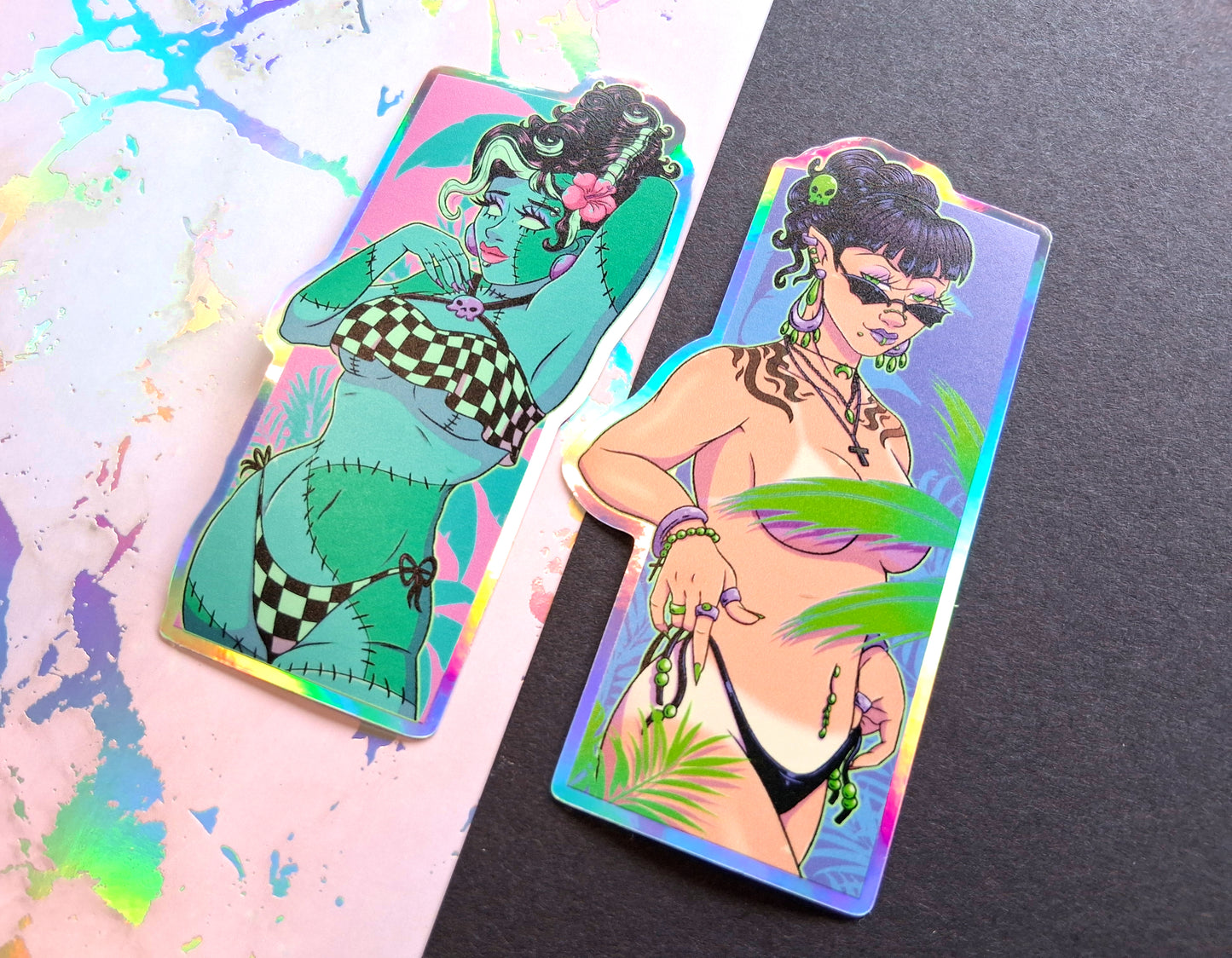 Boo Babes Holographic Vinyl Decorative Stickers