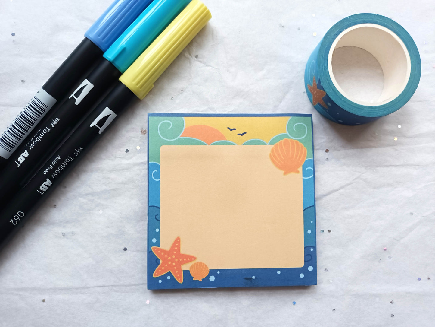 Midday Waves Sticky Notes