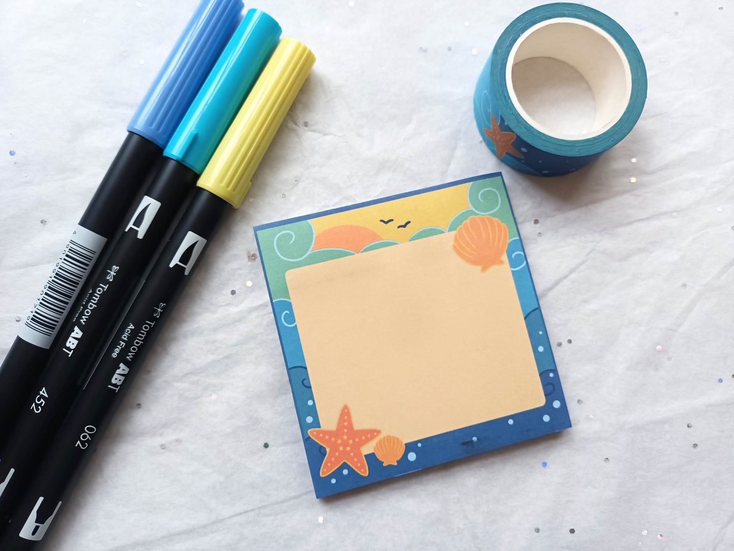 Midday Waves Sticky Notes