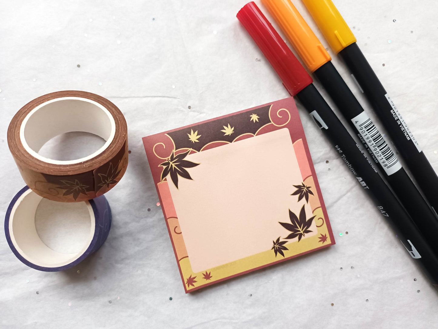 Maple Leaves Sticky Notes