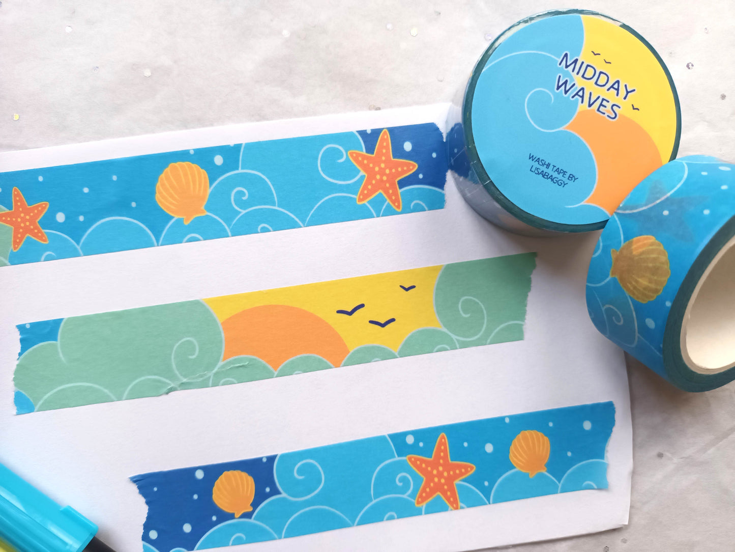 Midday Waves 20mm Washi Tape