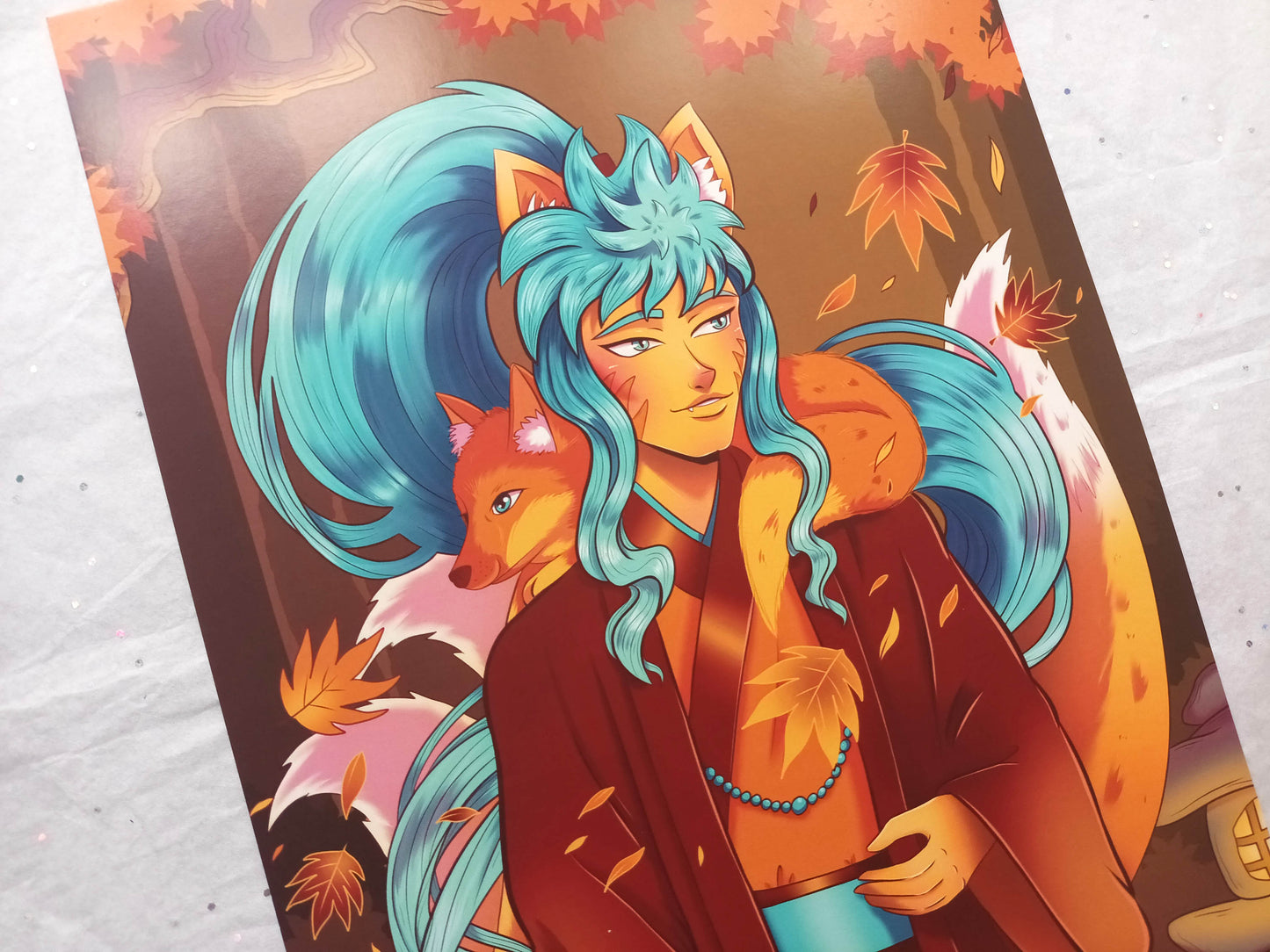 Art Prints Oh! Hi Yokai! Kin Kitsune