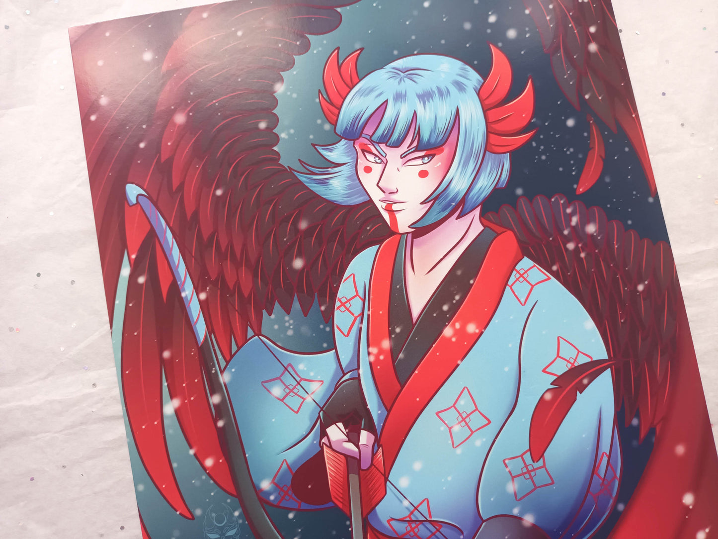 Art Prints A4 Oh! Hi Yokai! Prince Ajisai Tengu