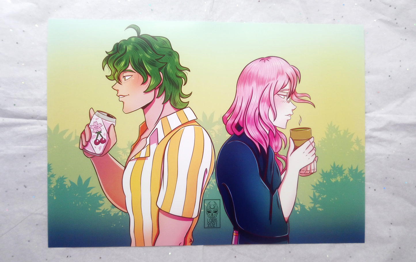 Art Prints A4 MatchaBlossom Cherry and Joe
