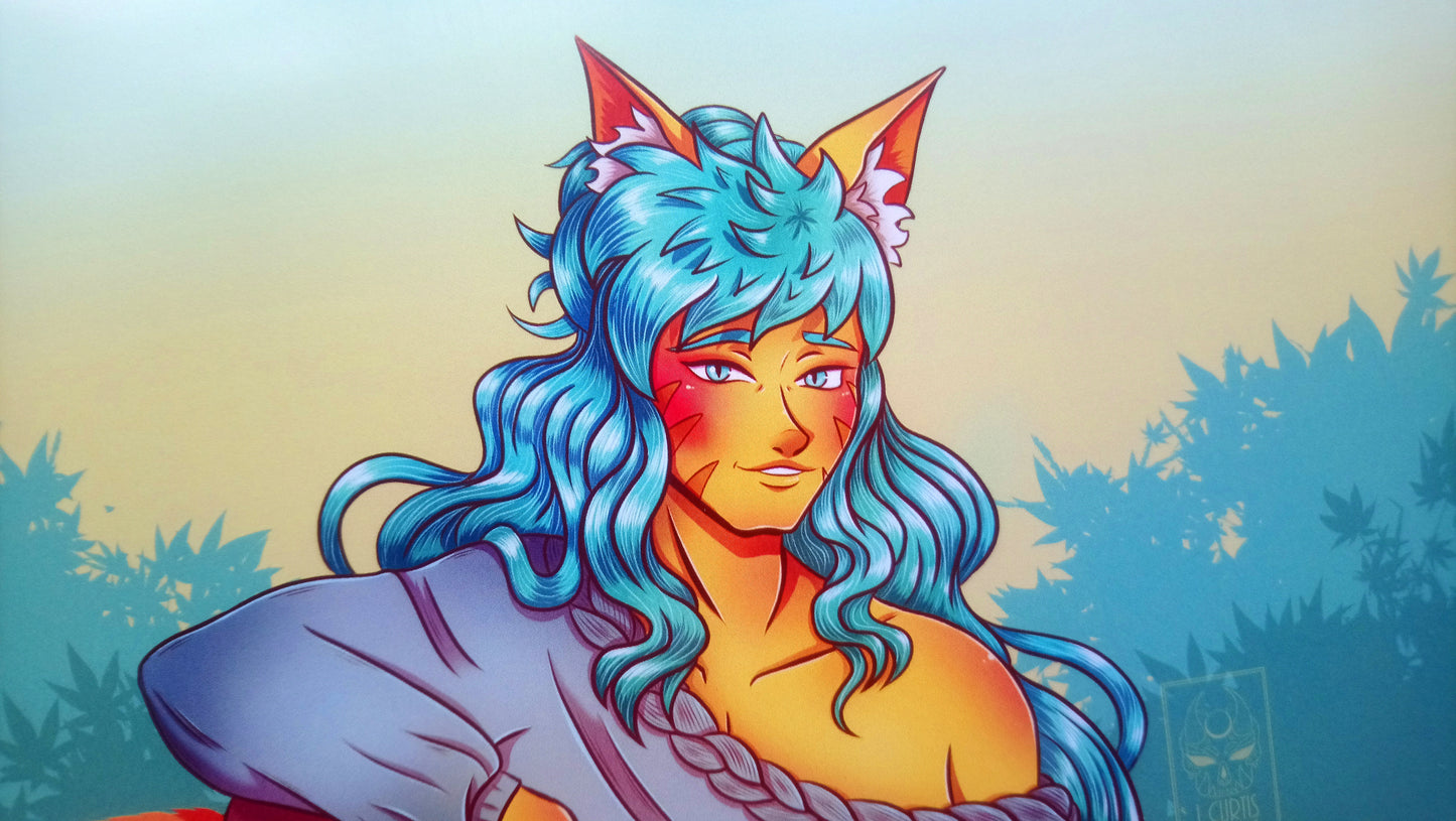 Art Prints A4 Oh! Hi Yokai! Beach Kin