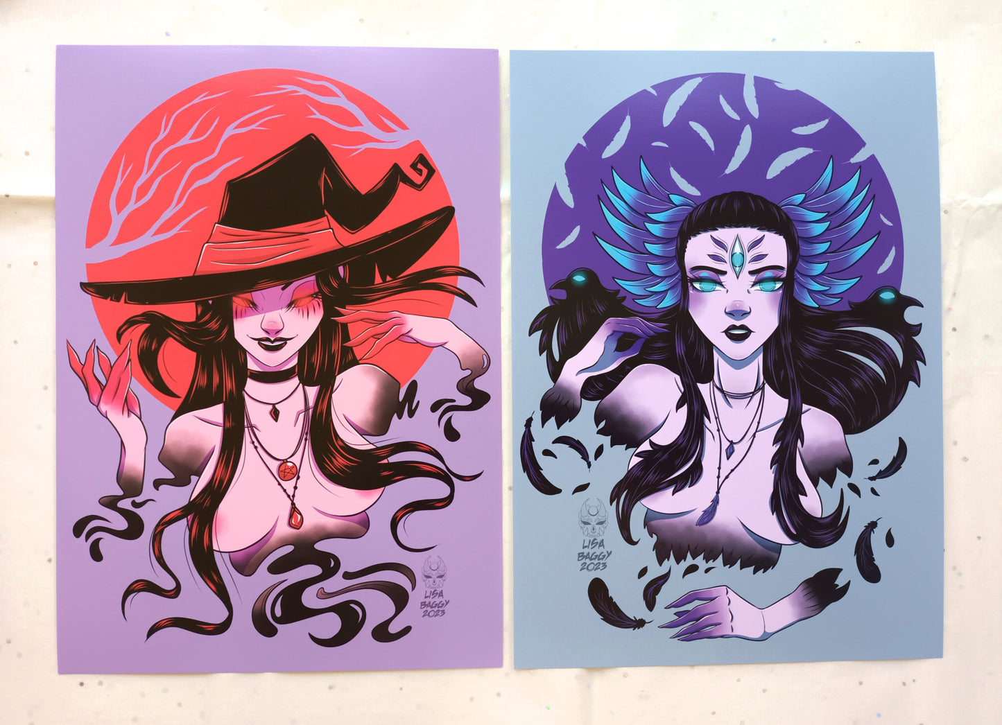 Art Prints A5 Shadow and Raven Witches