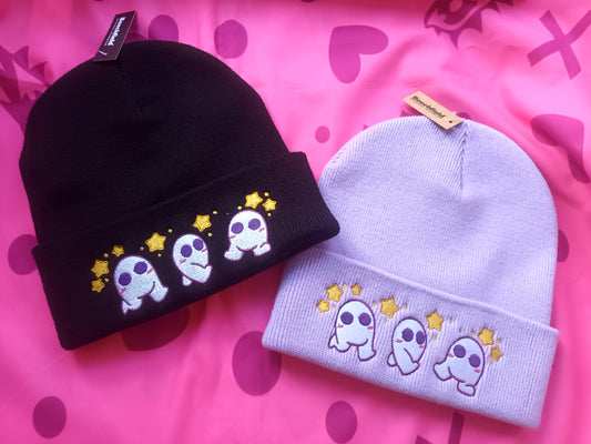 Black and Lavender Fresno Beanies || Kawaii Accessories Hat