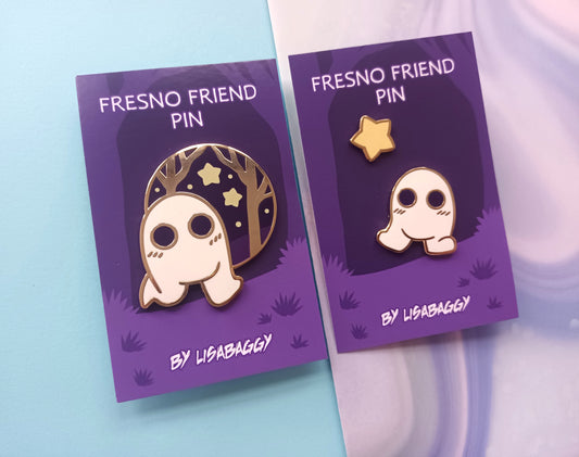 Fresno Friends Hard Enamel Pins || Kawaii Accessories