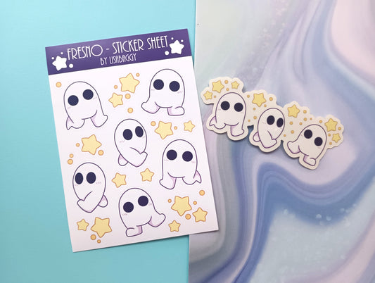 Fresno Friends Journal Sticker Sheet and Clear Sticker