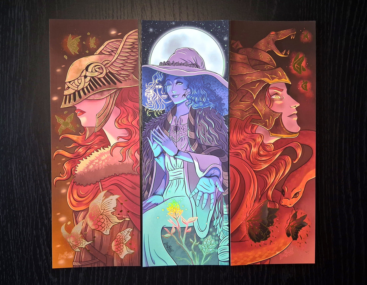 E lden Ring Gold and Holographic Foil Art Prints A4 Slim