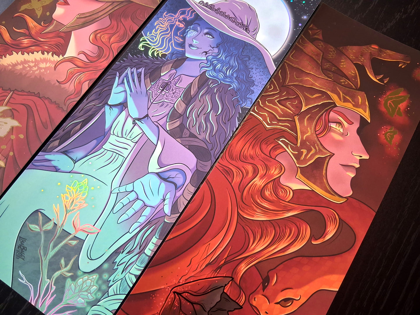 E lden Ring Gold and Holographic Foil Art Prints A4 Slim