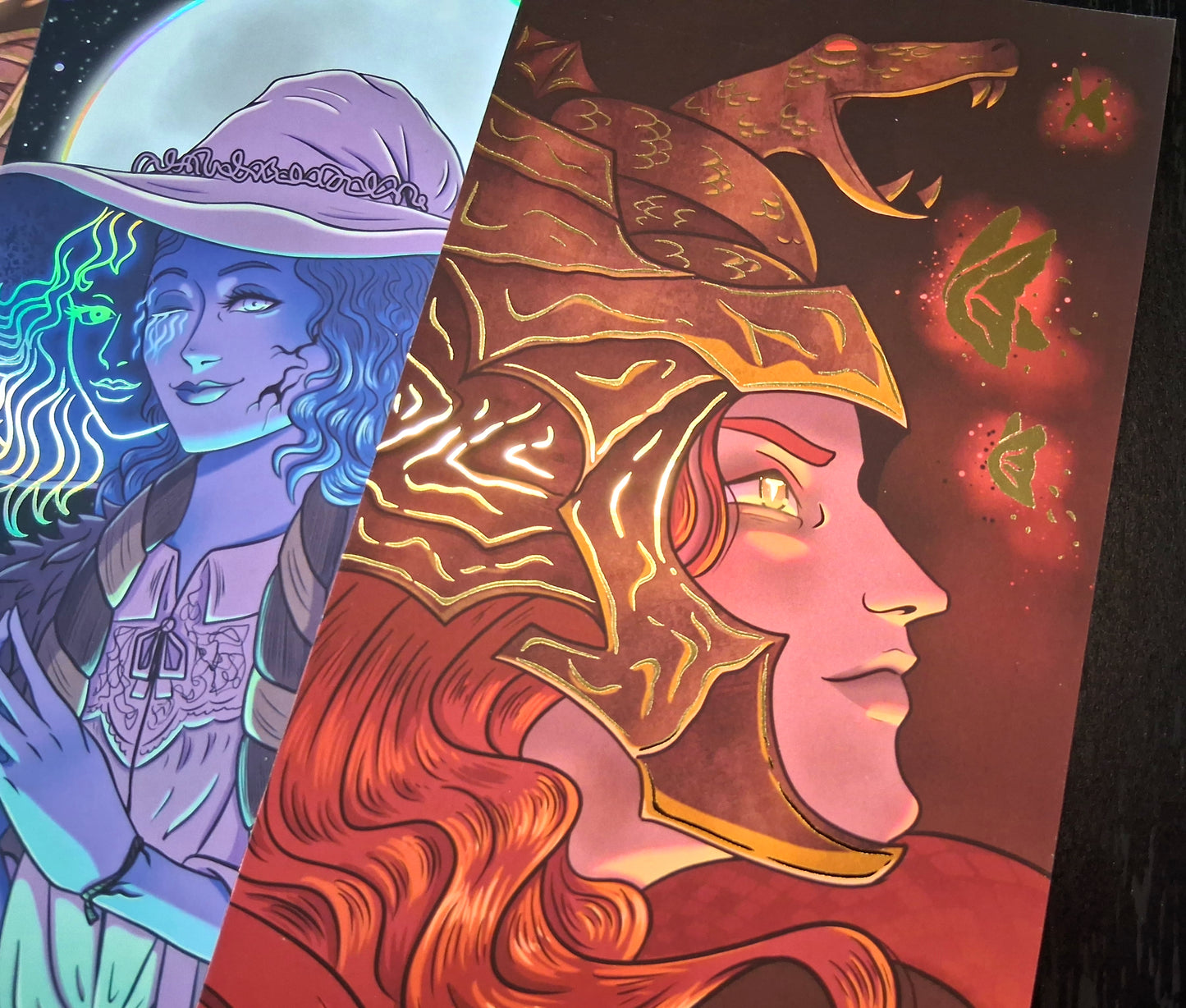 E lden Ring Gold and Holographic Foil Art Prints A4 Slim