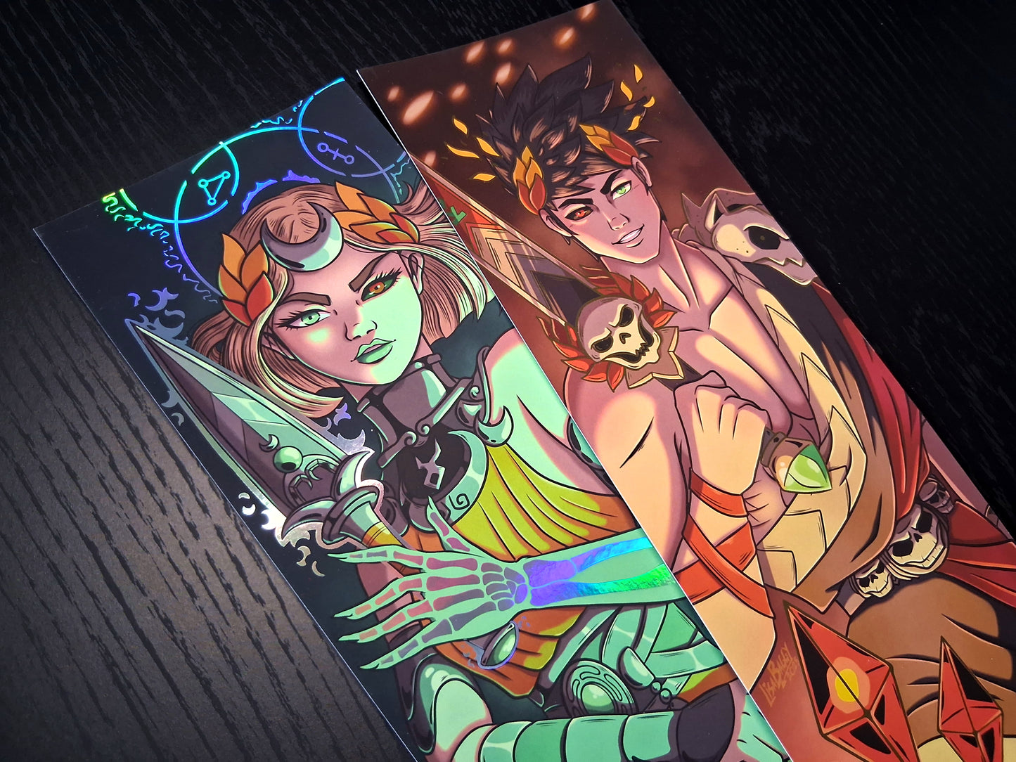 Hades Gold and Holographic Foil Art Prints A4 Slim